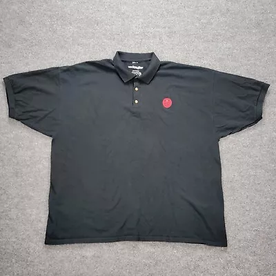 Marvel Hydra Mens Polo Shirt Golf Rugby Embroidered Logo Black Sz 3XL • $22.99