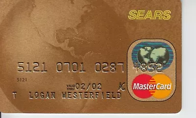 Vintage Sears MasterCard Credit Card Exp 03 • $20