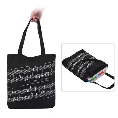 Washable Cotton Cloth Handbag  Tote Shoulder Grocery Shopping Bag With A6T9 • $16.49