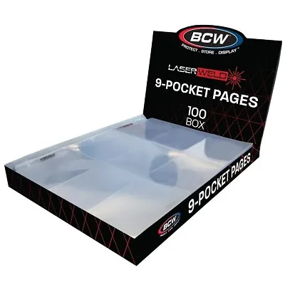 *NEW* Case  1000 BCW 9-Pocket Pages LASERWELD Card Storage  Album Binder Sheets • $143.85