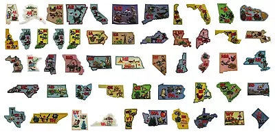 US States Travel Souvenir Embroidered Iron On Patch - America American 107 108 • $4.95