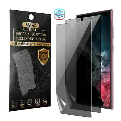 $10.95 • Buy For Samsung Galaxy S22/Plus/Ultra Anti-Spy Privacy HD Hydrogel Screen Protector