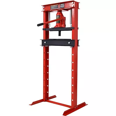12-Ton Steel H-Frame Garage Floor Mount Hydraulic Shop Press With Press Plates • $187.98