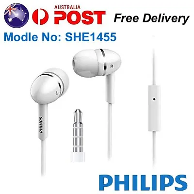 $51.99 • Buy PHILIPS Wired Earphones Headphones Earbud Sports Running Mic Headset Extra Bass