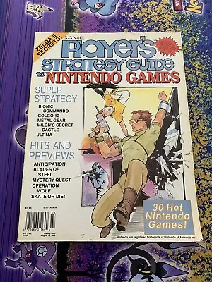 Game Player’s Magazine Nintendo Strategy Guide Vol 2 Issue 3 1989 Metal Gear • $25