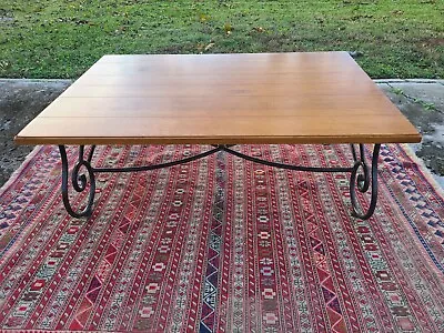 *Beautiful* Ethan Allen Legacy Coffee Table Maple Iron Base #13-8320 #213 Russet • $299.99