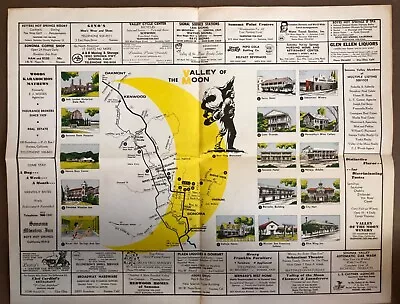 1960-70 Historic Sites Map Of Sonoma Valley 17.5x22.25 In. • $14.95