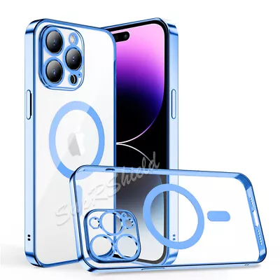 $9.99 • Buy For IPhone 14 13 12 11 Pro Max 8 Plus SE XR XS Clear Magsafe Magnetic Case Cover