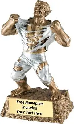 Monster Victory Trophy Award - Your Custom Text - Fast Free Ship - Fast Shipping • $28.95