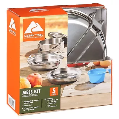 Aluminum 5 Pc. Mess Kit By Ozark Trail Outdoor Equipment • $28.40