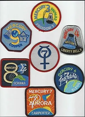 Original Nasa Space Program Official Mercury Patch Set John Glenn Made In USA • $39.99