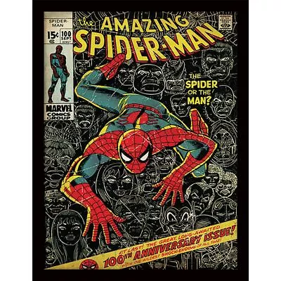 Spider-Man - 100th Anniversary - Official 30 X 40cm Framed Print Wall Art • £18.99