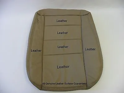 2005 Ford F250 F350 Lariat 4x4 Diesel Driver Side Bottom Leather Seat Cover TAN • $91.59