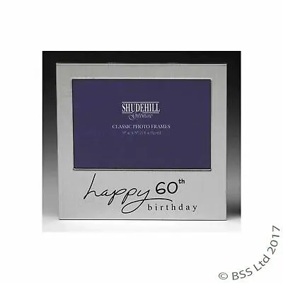 £4.95 • Buy Happy 60th Birthday 5 X 3 Photo Frame By Shudehill Giftware