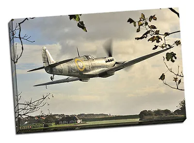 £45.95 • Buy Spitfire Aeroplane Canvas Print Framed Picture Plane Aircraft Ww2