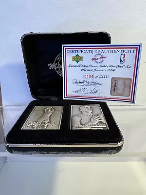 Highland Mint Sports Collection MICHAEL JORDAN 2 One Troy OZ.  Silver Mini Cards • $249.99