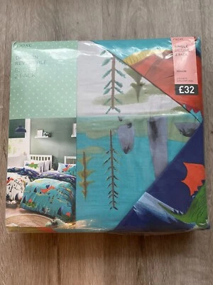 £18.99 • Buy BN NEXT Girls / Boys SINGLE BED Dragon 2 Pack Duvet Cover & Pillowcase