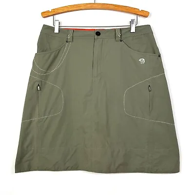 Mountain Hardwear Women’s Skirt Stretch Pockets Cinch Side Outdoor Green 10 • $18.99