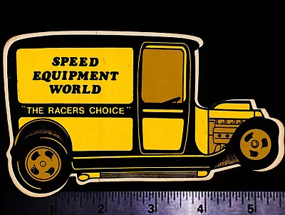 SPEED Equipment World - Original Vintage 1960's 70's Racing Decal/Sticker A • $15.35