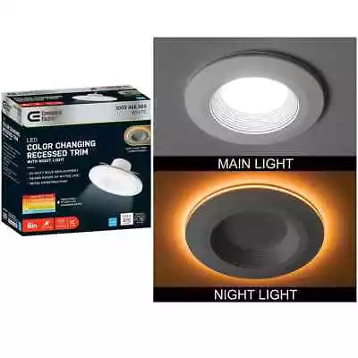 Commercial Electric 6 In. Selectable CCT LED Recessed Light Trim • $20.95