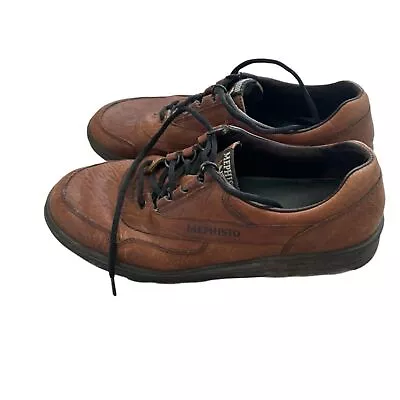 Mephisto Match Runoff Air Jet Brown Leather Walking Comfort Shoes Mens Size 10 • $32