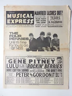 New Musical Express 1st October 1965  #977 - Manfred Mann Rolling Stones  ++ • £8.99