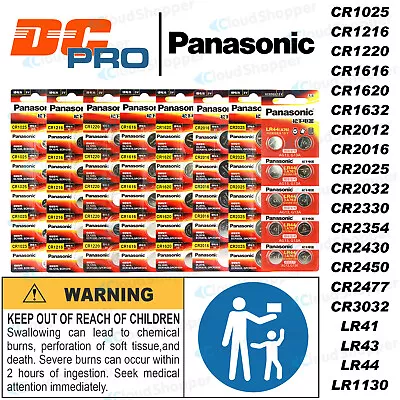 Genuine Panasonic CR2032 CR2050 CR2450 CR1616 CR1620 CR1632 CR2016 Battery • $3.45