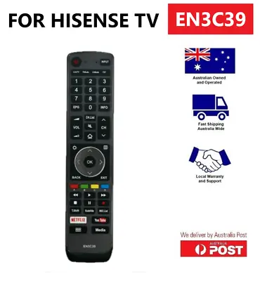 For Hisense 75P9 Replacement Infrared TV Remote Control • $27.95
