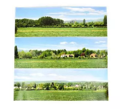 Gaugemaster GM753 N Gauge Open Field Small Photo Backscene (1372x152mm) • £6.50