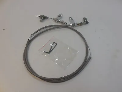 Chrysler 904 Transmission Stainless Braided Flexible Kick Down Cable Kit Detent • $26.95
