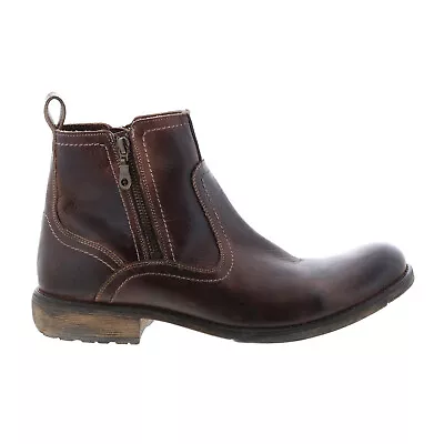 Roan By Bed Stu Bail F850098 Mens Brown Leather Zipper Casual Dress Boots • $53.99