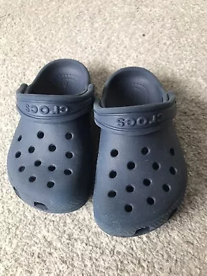 Infant Navy Crocs Sandals Classic Size 8 • £9.99