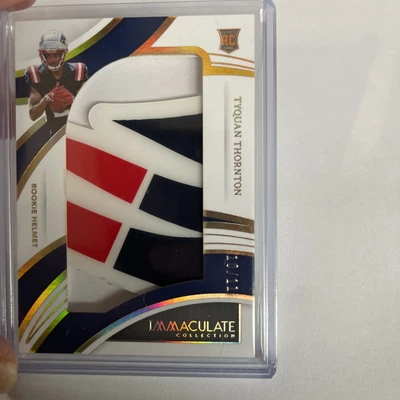 $22.50 • Buy Tyquan Thornton 1 Of 1  Immaculate Rookie Helmet Patriots #d 10/11 RARE