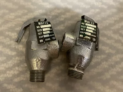 Lot Of 2 Used Watts 315-SC 1/2” 15 PSI Steam Safety Relief Valve • $29.99