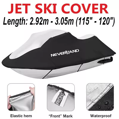 Jet Ski Cover 2.9m-3.0m Waterproof Dust For Sea Doo Kawasaki Yamaha WaveRunner • $41.69
