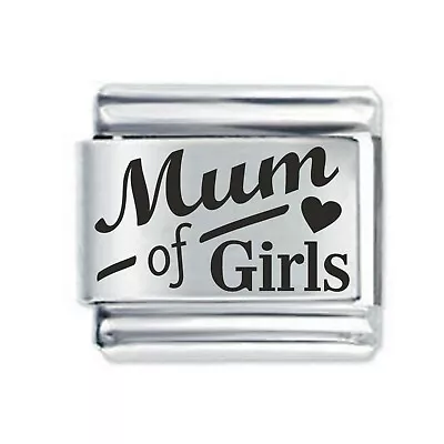 MUM OF GIRLS * Daisy Charm For 9mm Italian Modular Charm Bracelets • £4.36