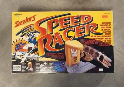 $175 • Buy Speed Racer SIZZLERS Fat Track Race Set, Playing Mantis, Complete W/2 Cars