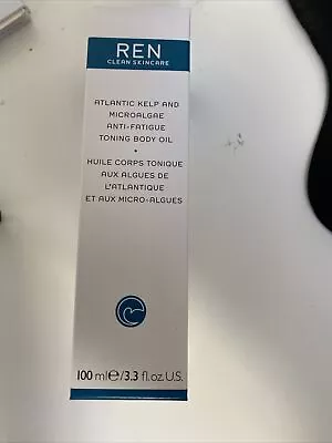 £9.99 • Buy REN Clean Skincare Atlantic Kelp & Microalgae Anti-Fatigue Toning Body Oil 100ml