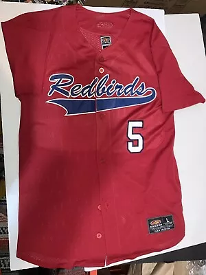 Easton Sports Jersey Memphis Redbirds Adult Large Red Minor League #5 • $25