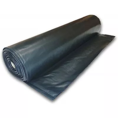 Vapor Barrier Supply - Poly Cover Black Polyethylene Plastic Sheeting • $324.99