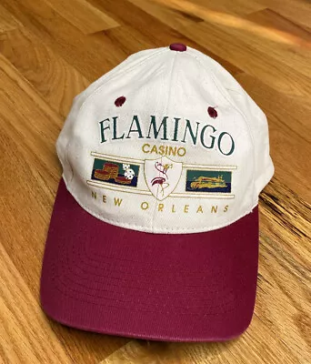 $17.99 • Buy Vintage Flamingo Casino New Orleans Snapback Hat Cap NOLA CASINO Louisiana