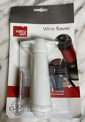 $12.95 • Buy 2 Piece Vacu Vin Wine Preserver VACUUM CORK BAR KIT Pump & Bottle Stopper