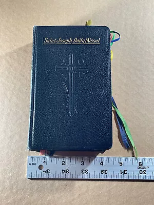 Vintage Saint Joseph Daily Missal Confraternity Version 1961 W Bookmark Rare • $14.99