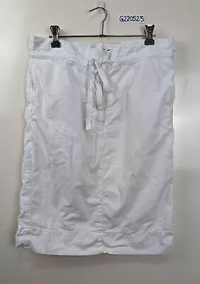 Bassike White Skirt Pockets Drawstring Size 1 • $49.95