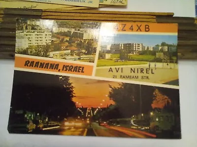 VTG QSL Card 4Z4XB Raanana Israel March 1986 In GC. Qsl • $4.25