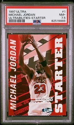 1997 Ultra Michael Jordan #1 Ultrabilities Starter Psa 7.5 • $45