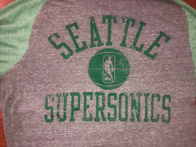 Vintage Seattle Supersonics Vintage Adidas NBA Long Sleeve T-Shirt Sonics • $42.99