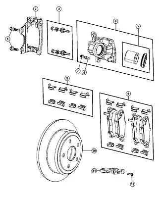 New Mopar Disc Brake Rotor Rear Bproauto 1BP00013AA • $80.76