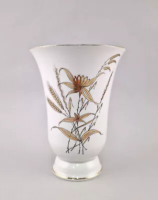 9240074 Krater- Vase Porcelain Weimar Thuringia Gräserdekor 16x21cm • $160.31