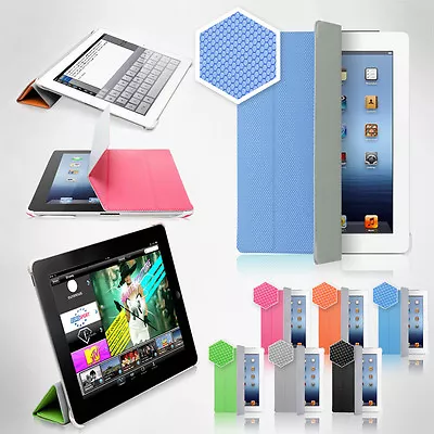 The New IPad Micro-Honeycomb Print Case Smart Cover Color Case Latest Version • $8.99